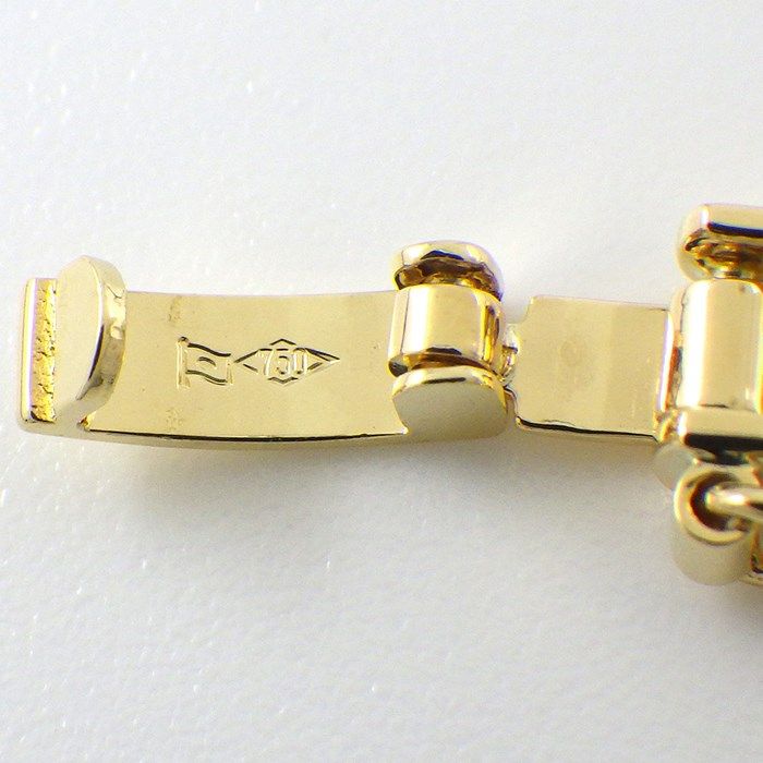 K18YG Double Link Bracelet - Exquisite Japanese Craftsmanship
