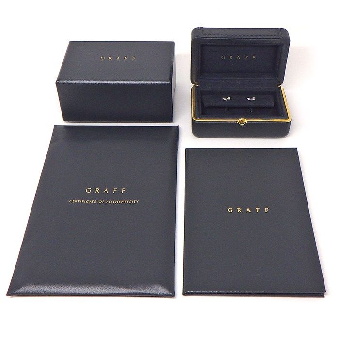 Graff Diamond Pave Butterfly Earrings in 18K White Gold