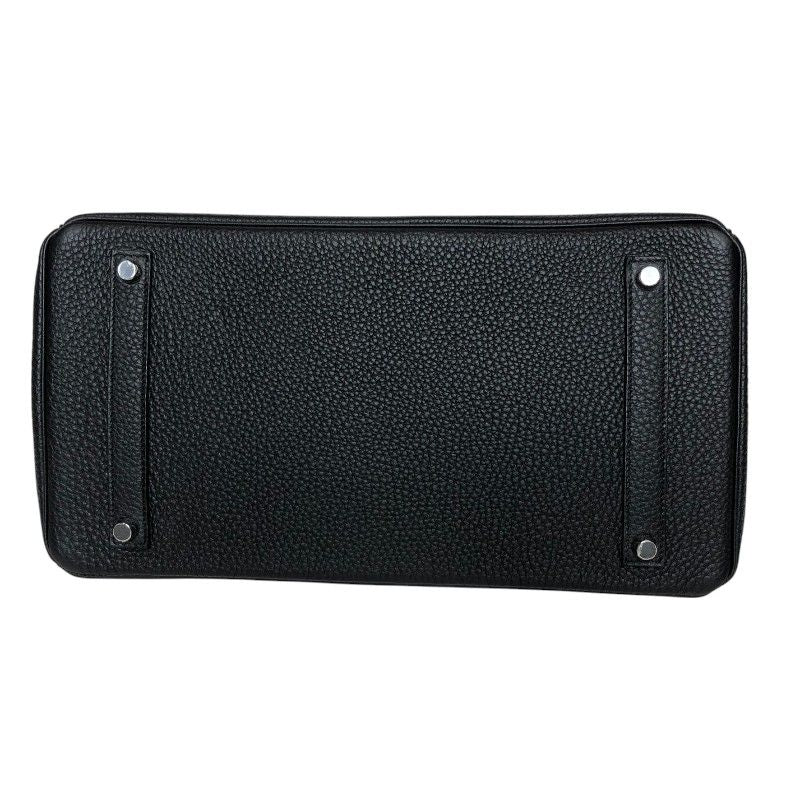 HERMES Birkin 35 B Stamp Black Togo Leather Handbag with Silver Hardware