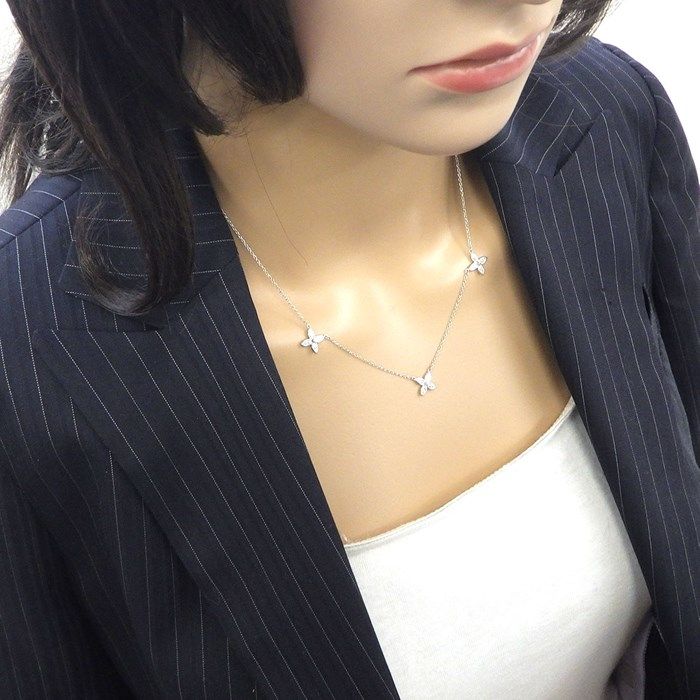 Tiffany & Co. Victoria Small 3-Motif Marquise Diamond Necklace