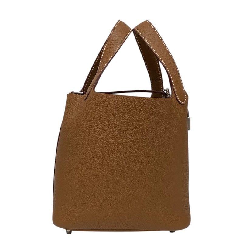 HERMES Picotin Lock PM Tote Bag in Gold with Gold Hardware