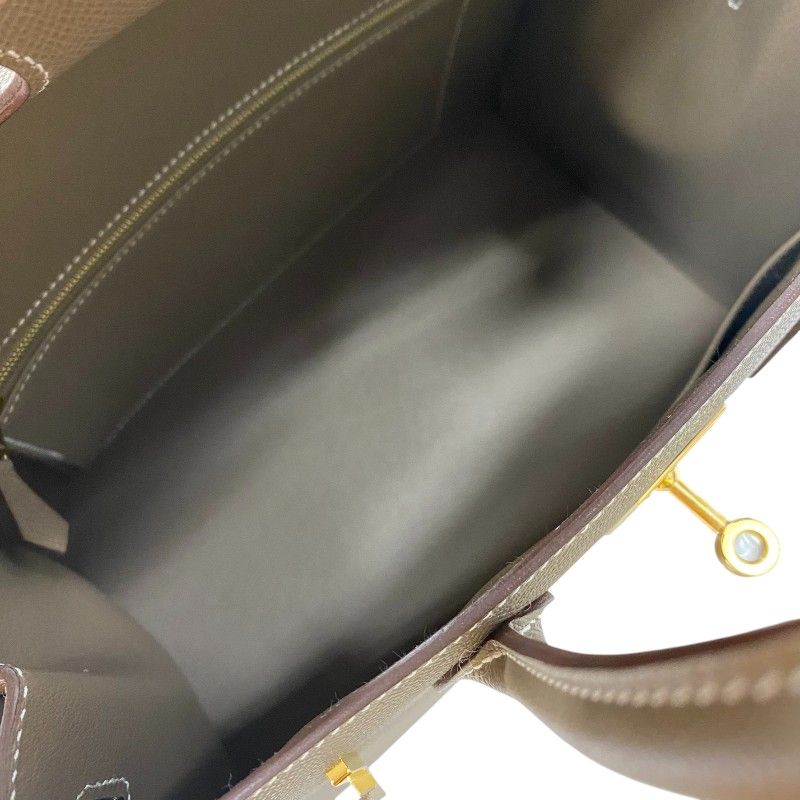 HERMES Birkin 30 Série Etoupe with Gold Hardware - Iconic Handbag