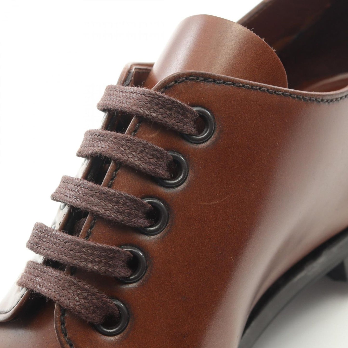 PRADA Brown Leather Dress Shoes - Timeless Elegance