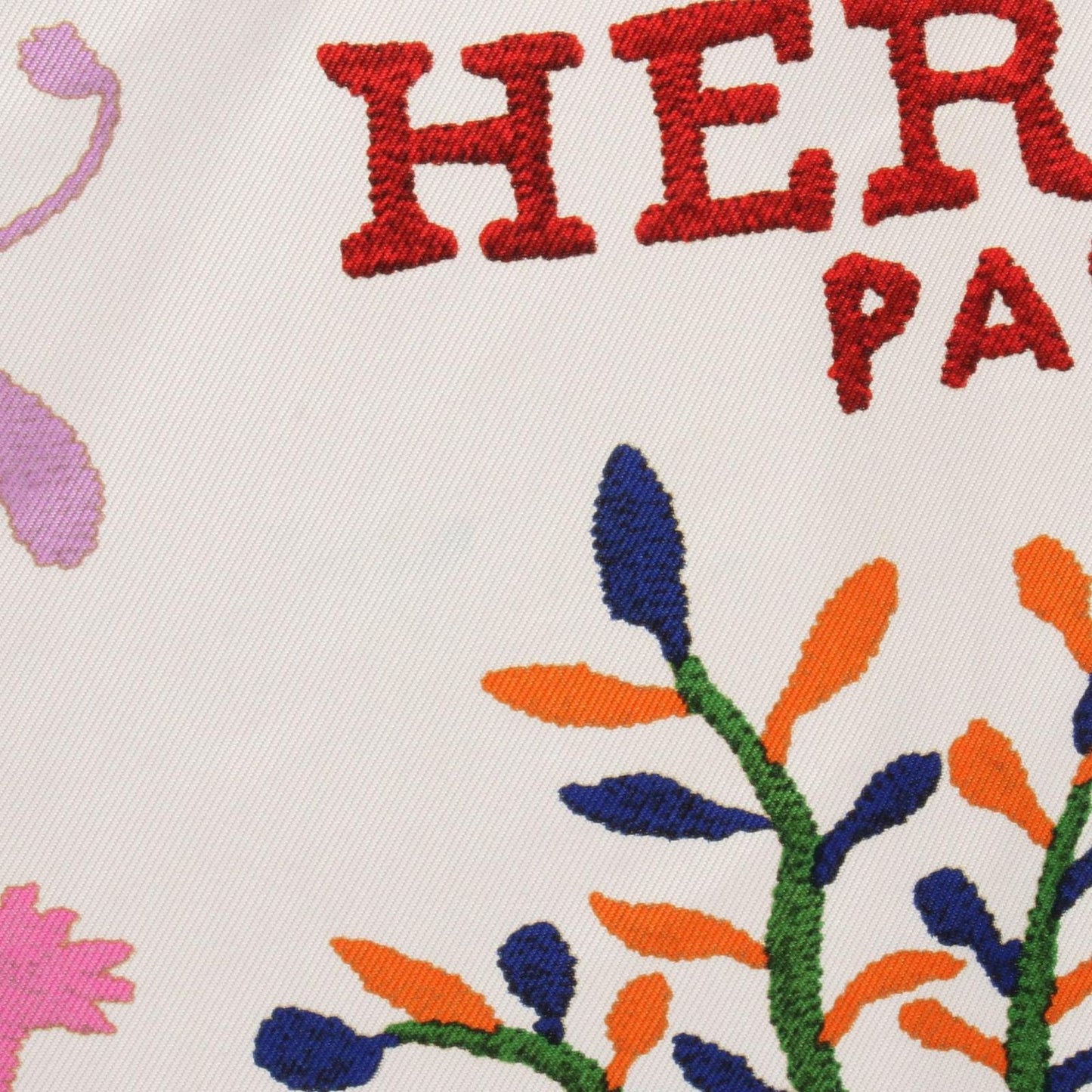 HERMES Silk Scarf Carre 90 DIN TINI YA ZUE - Exquisite Multi-Color Design