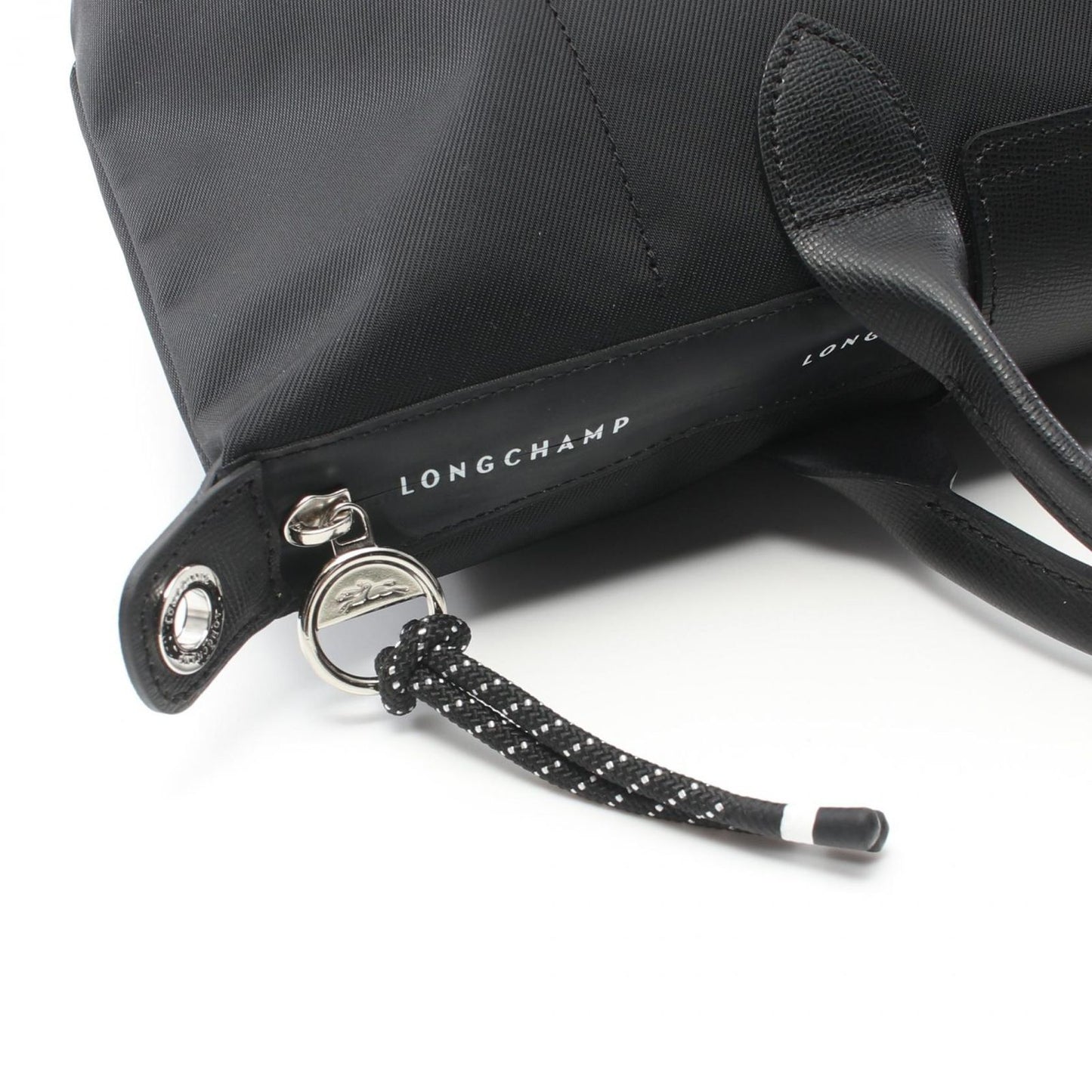 Longchamp Le Pliage Energy L Tote Bag - Black Canvas & Leather