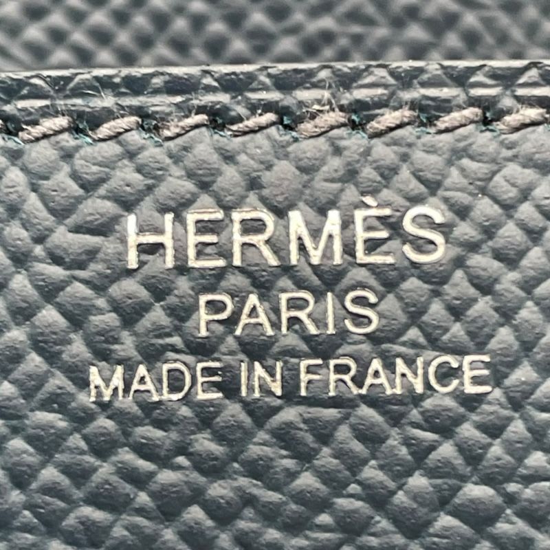 HERMES Birkin 25 Tricolor Blue de Prusse with Silver Hardware