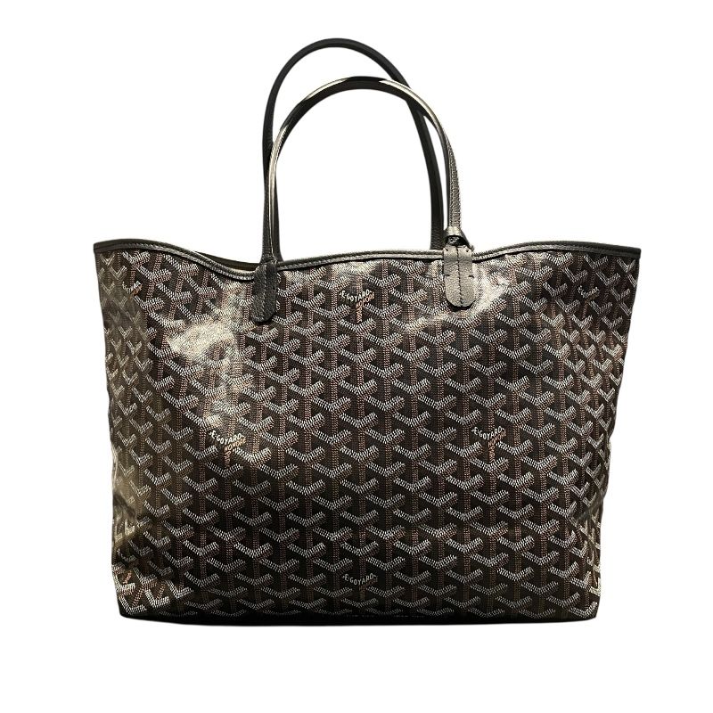 Goyard Saint Louis PM Black Canvas Unisex Handbag - Timeless Elegance