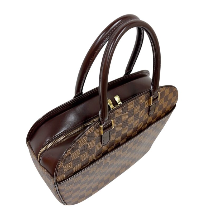 Louis Vuitton Saria Oriental Handbag - Brown Damier with Gold Hardware