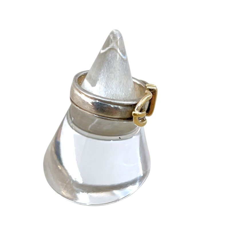 HERMES Sanchure Ring in Silver 925 & K18 Gold - Exquisite Craftsmanship