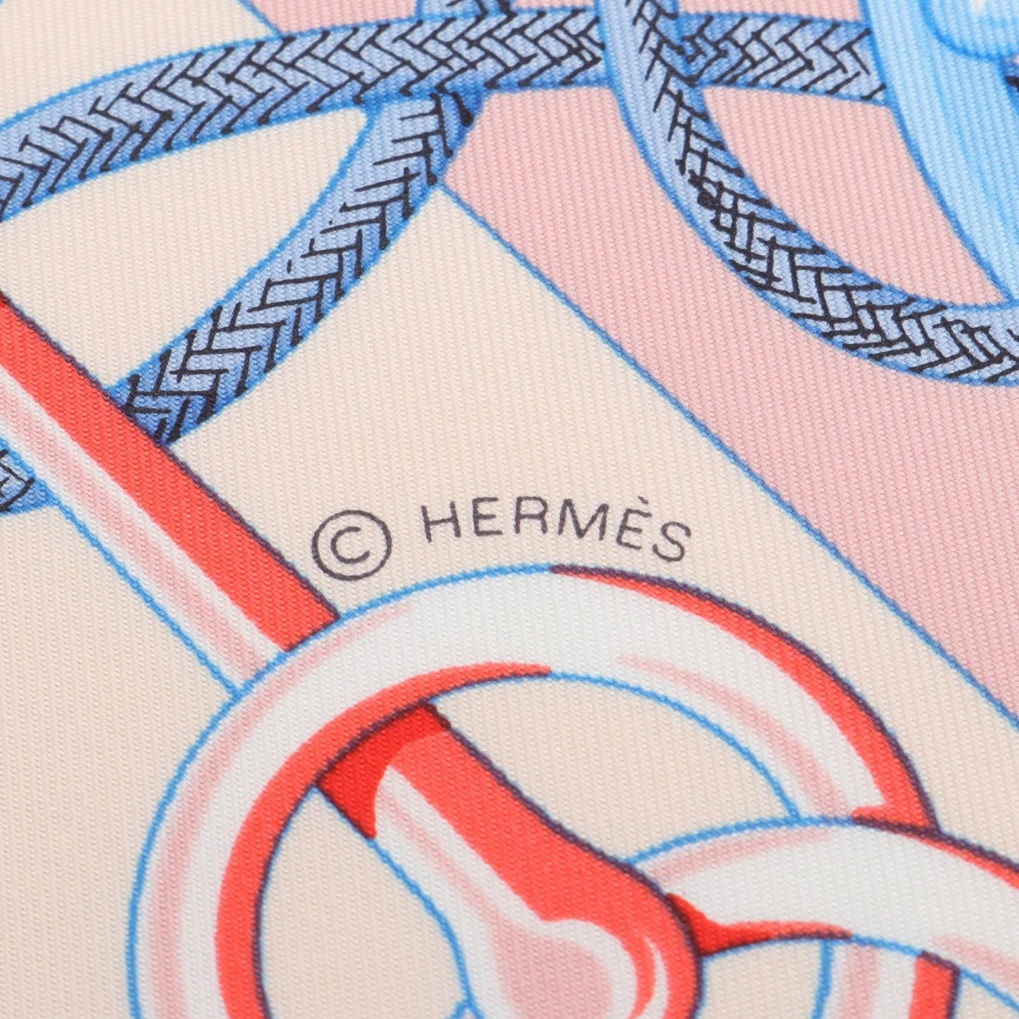 HERMES Silk Scarf Carre 90 CLIQUETIS - Unused Luxury Accessory