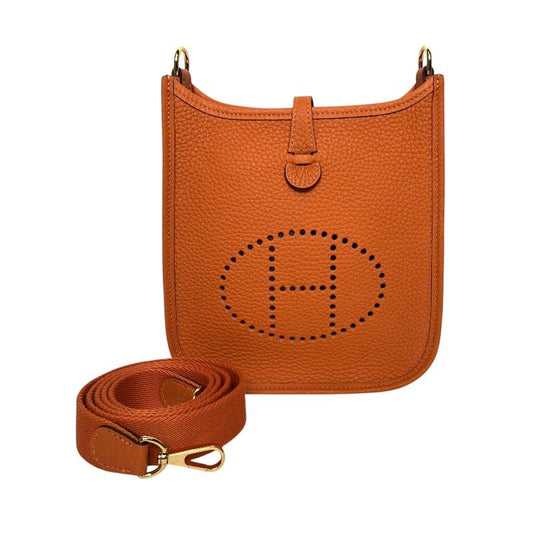 HERMES Evelyne TPM Orange Field with Gold Hardware - Exquisite Luxury