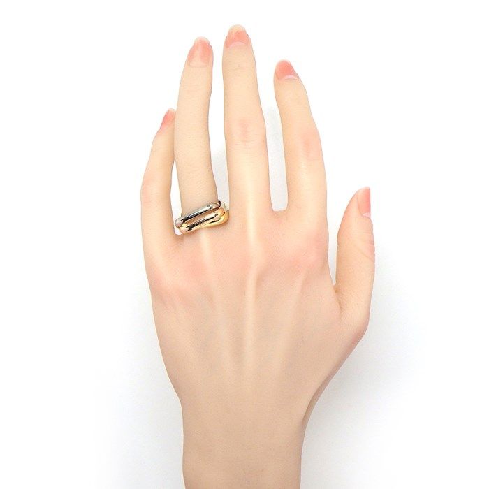 Cartier Trinity Ring - Classic MM Cushion Shape in Tri-Color Gold