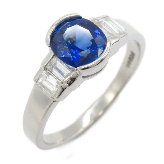 Exquisite Sapphire & Diamond Ring in Platinum - #11