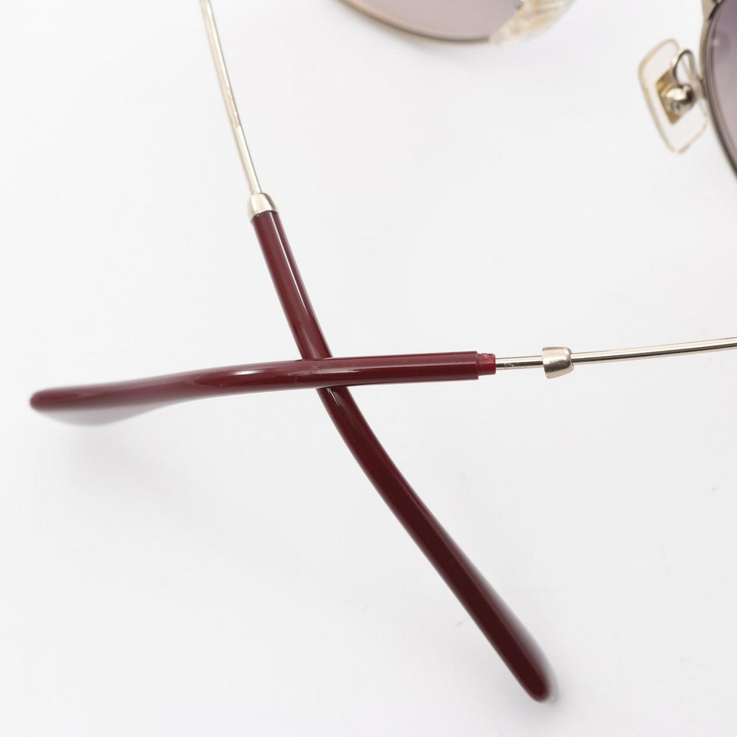 Miu Miu SMU57T Sunglasses in Bordeaux, Navy & Gold - Timeless Elegance