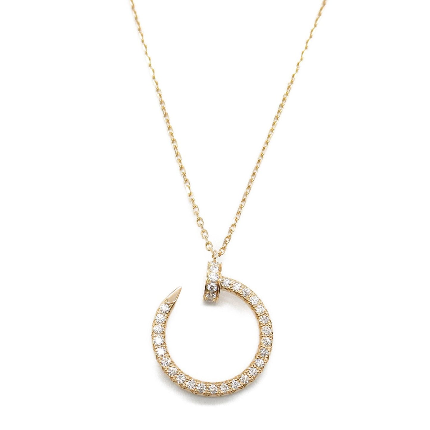 CARTIER Juste un Clou Diamond Necklace in 18K Pink Gold