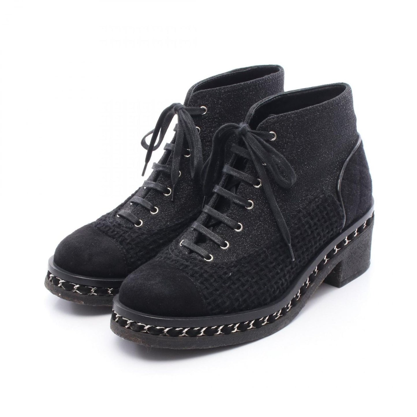 CHANEL Matelassé Suede Wool Boots - Timeless Elegance