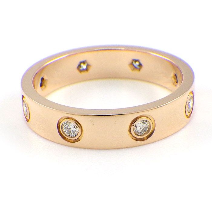 Cartier Love Ring Small Model SM B4050850 with Diamonds