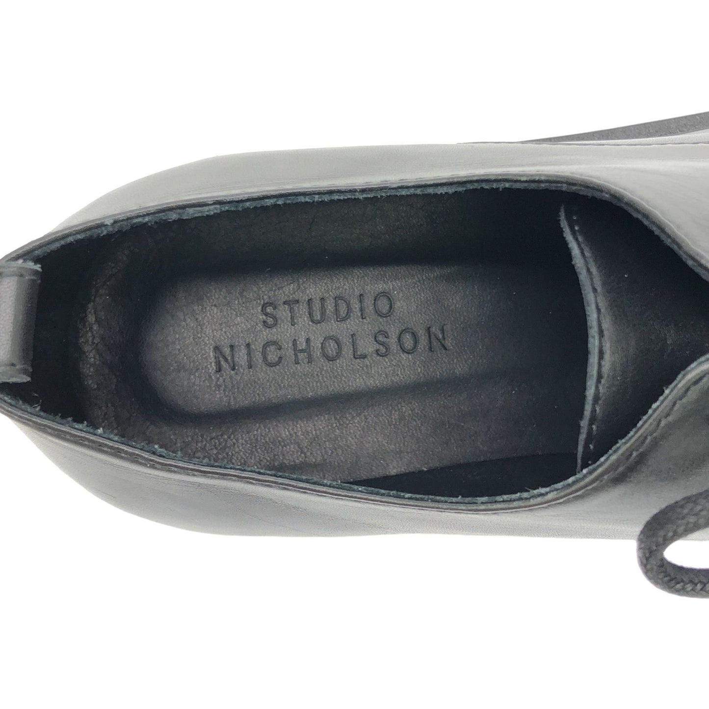 STUDIO NICHOLSON Black Leather Casual Shoes - Unisex Elegance