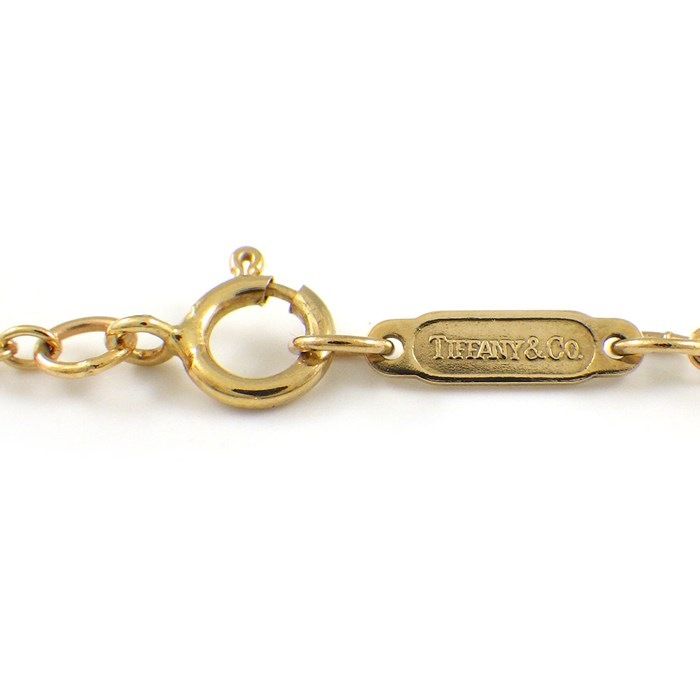 Tiffany & Co. Signature Cross Necklace in K18 Yellow Gold