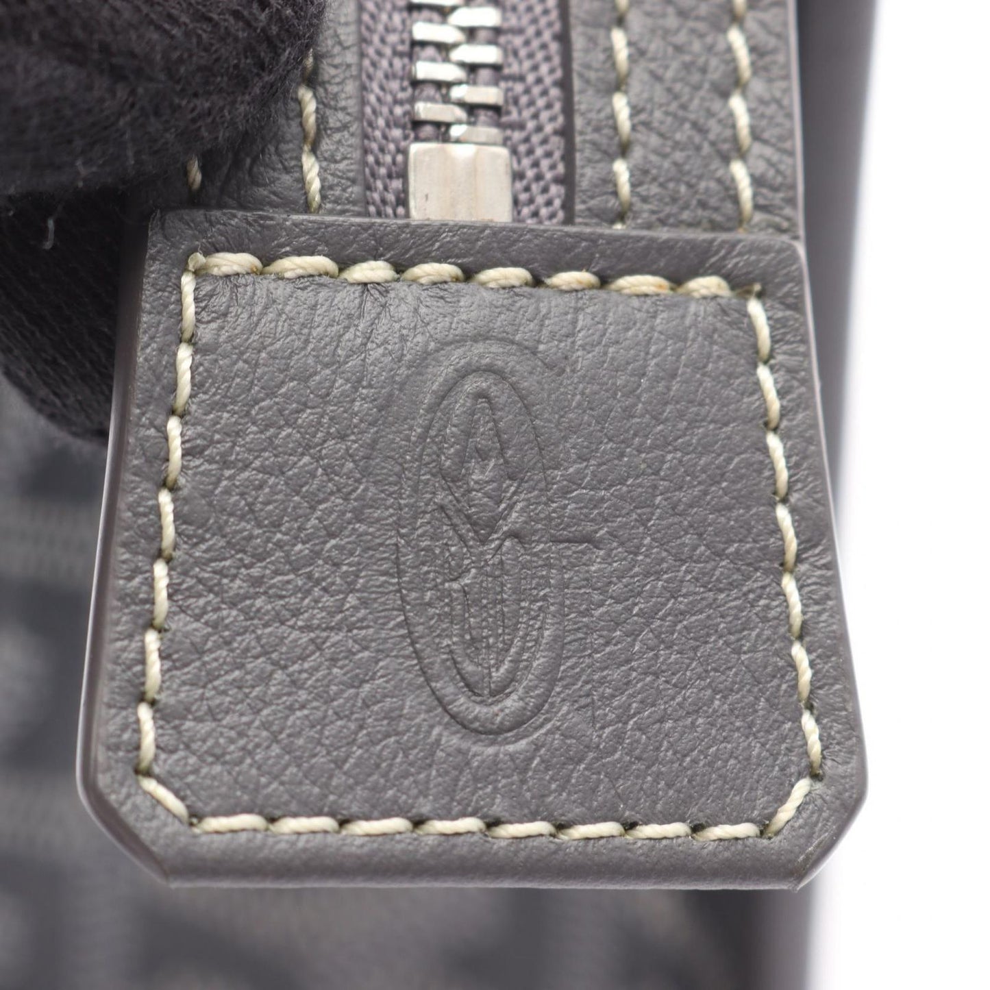 GOYARD Jubans MM Clutch Bag in Grey PVC Coated Canvas