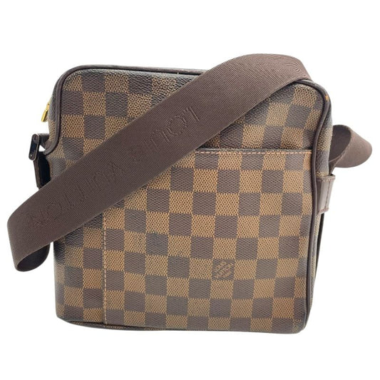 Louis Vuitton Olaf PM N41442 Brown Damier Men's Shoulder Bag