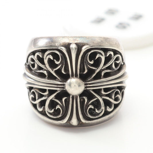CHROME HEARTS Classic Oval Cross Ring in Silver 925 - Size 20