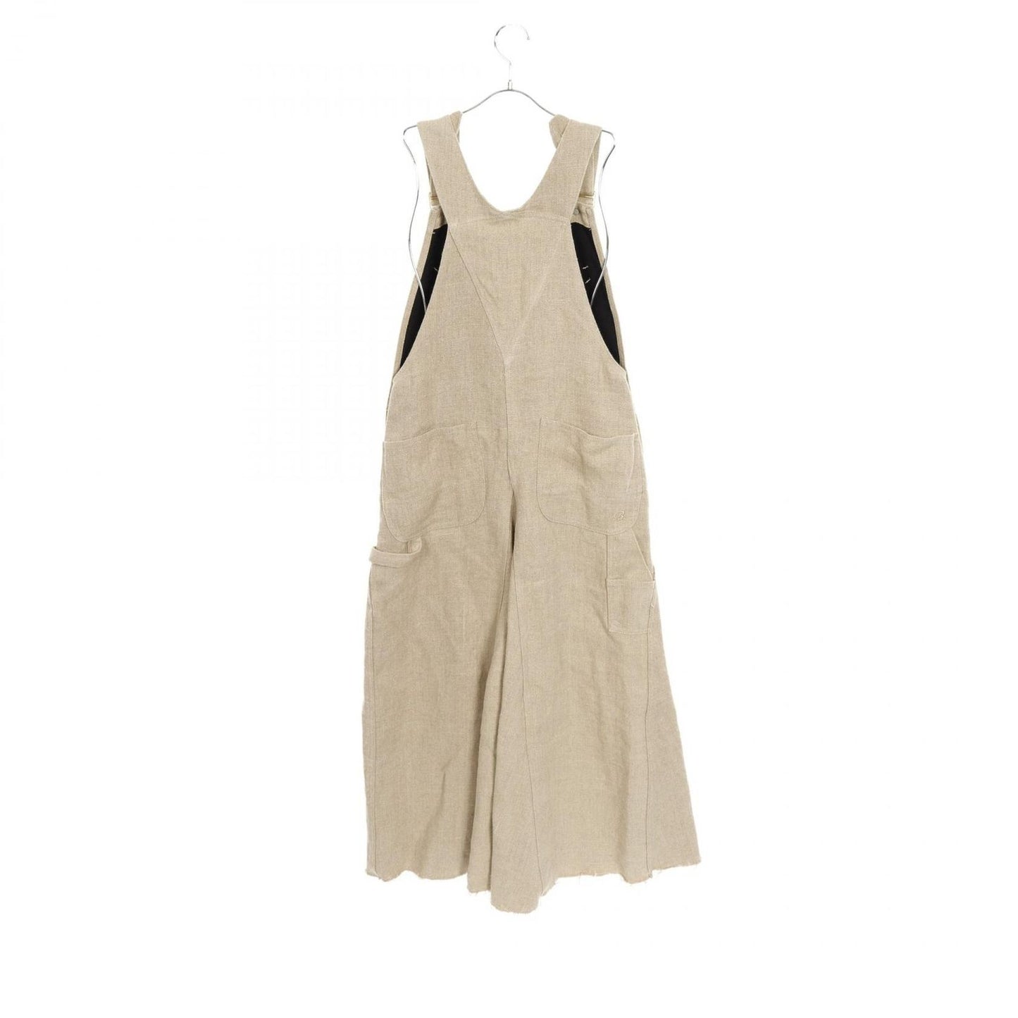 MADISONBLUE Jumper Skirt Maxi Dress in Beige Heavy Linen