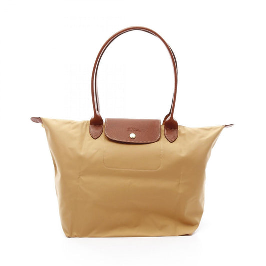 Longchamp Le Pliage Original L Tote Bag - Brown Nylon & Leather