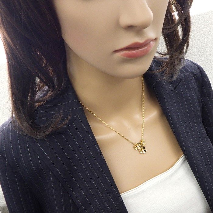Van Cleef & Arpels Frivole Mini 3-Flower Necklace in 18K Yellow Gold