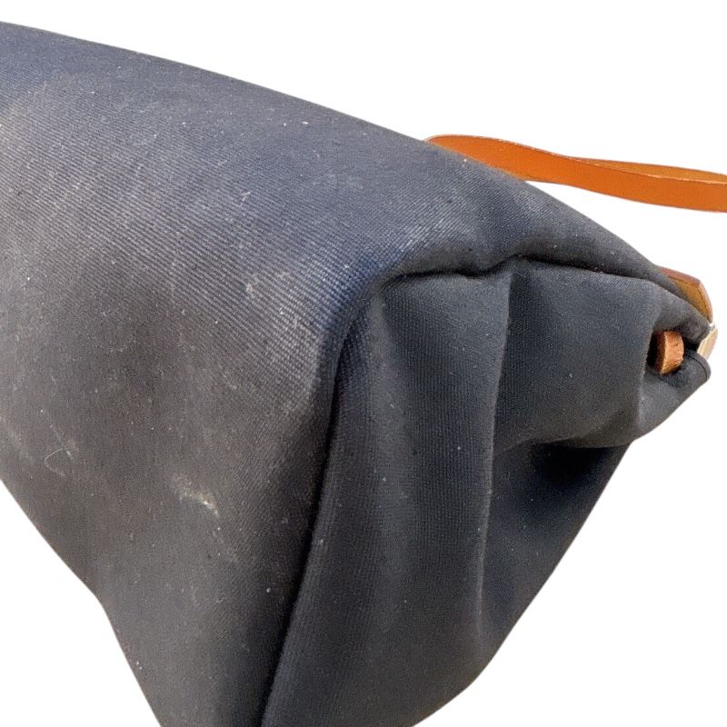 HERMES Émile Bag PM in Black & Gold with Silver Hardware