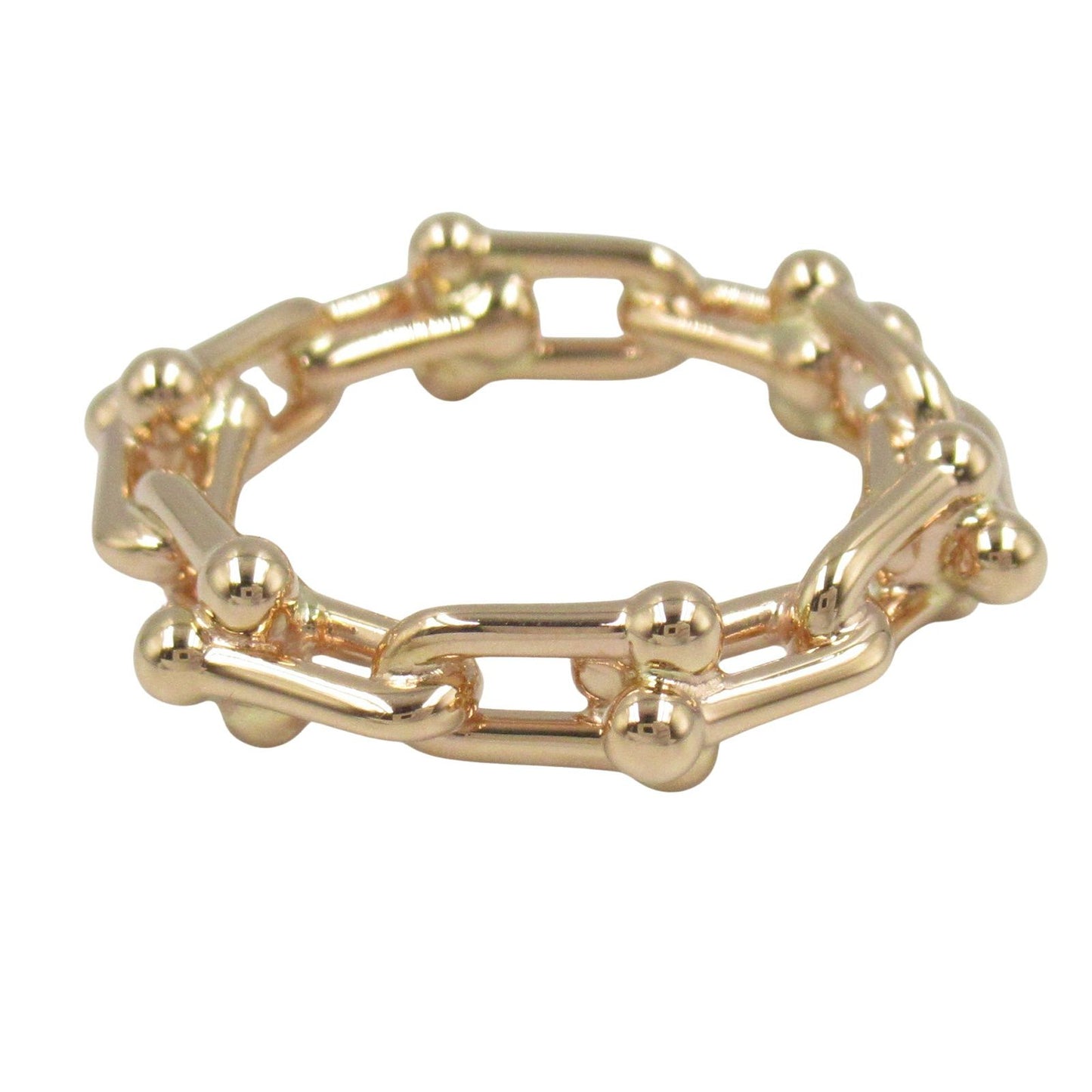 TIFFANY & CO Hardware Micro Ring in K18PG Pink Gold - Size 6