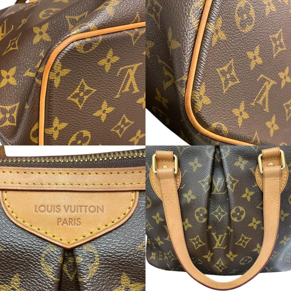 Louis Vuitton Palermo PM Monogram Canvas Tote - Brown & Gold