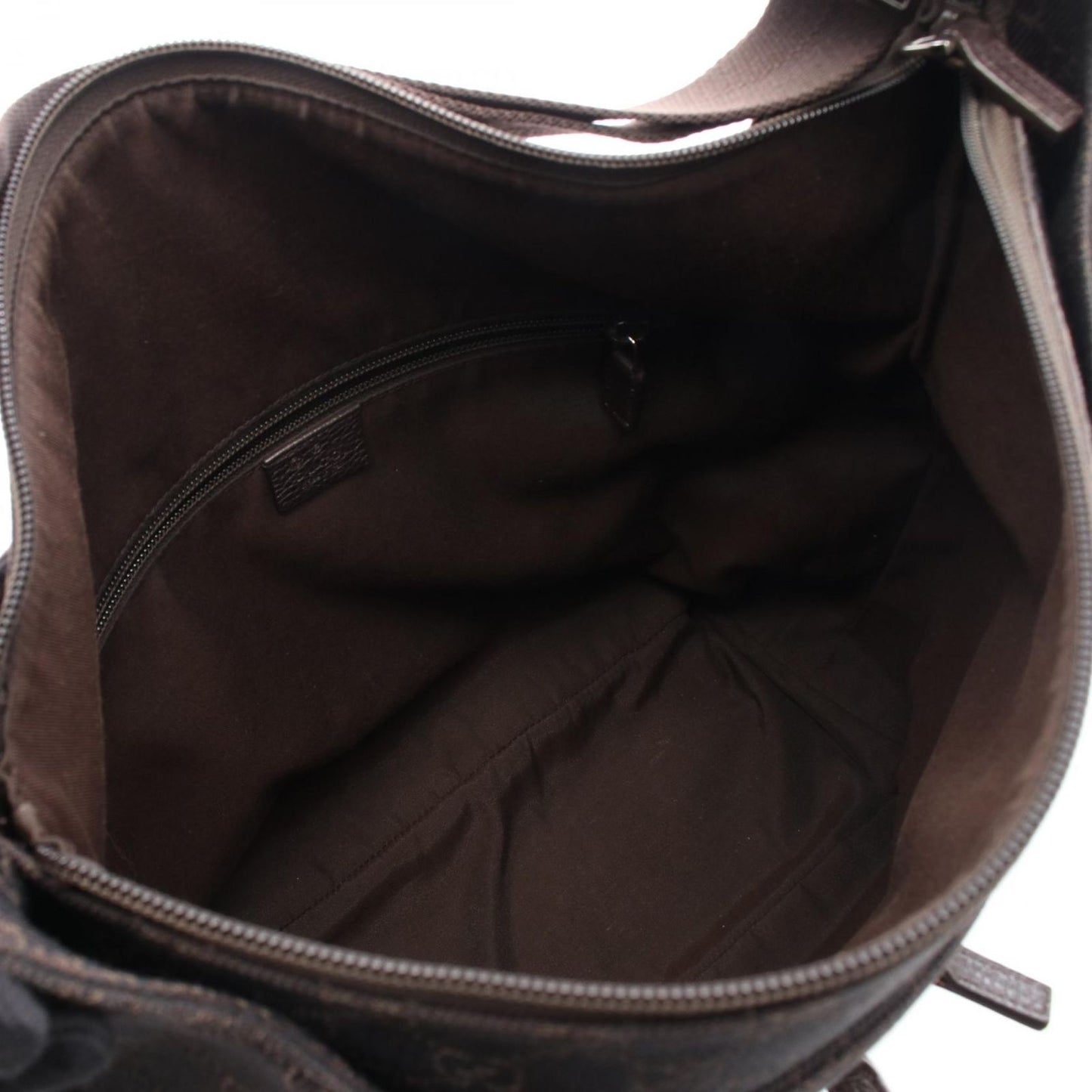 GUCCI GG Canvas Leather Shoulder Bag - Timeless Elegance