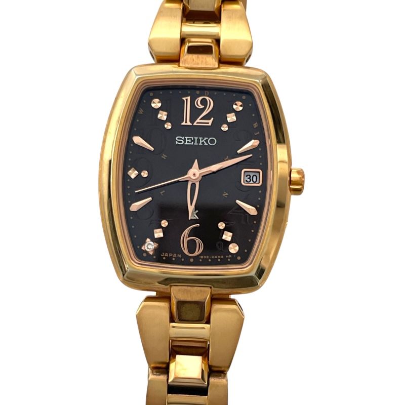 SEIKO LUKIA SSVW128 Black Solar Ladies Watch - Timeless Elegance