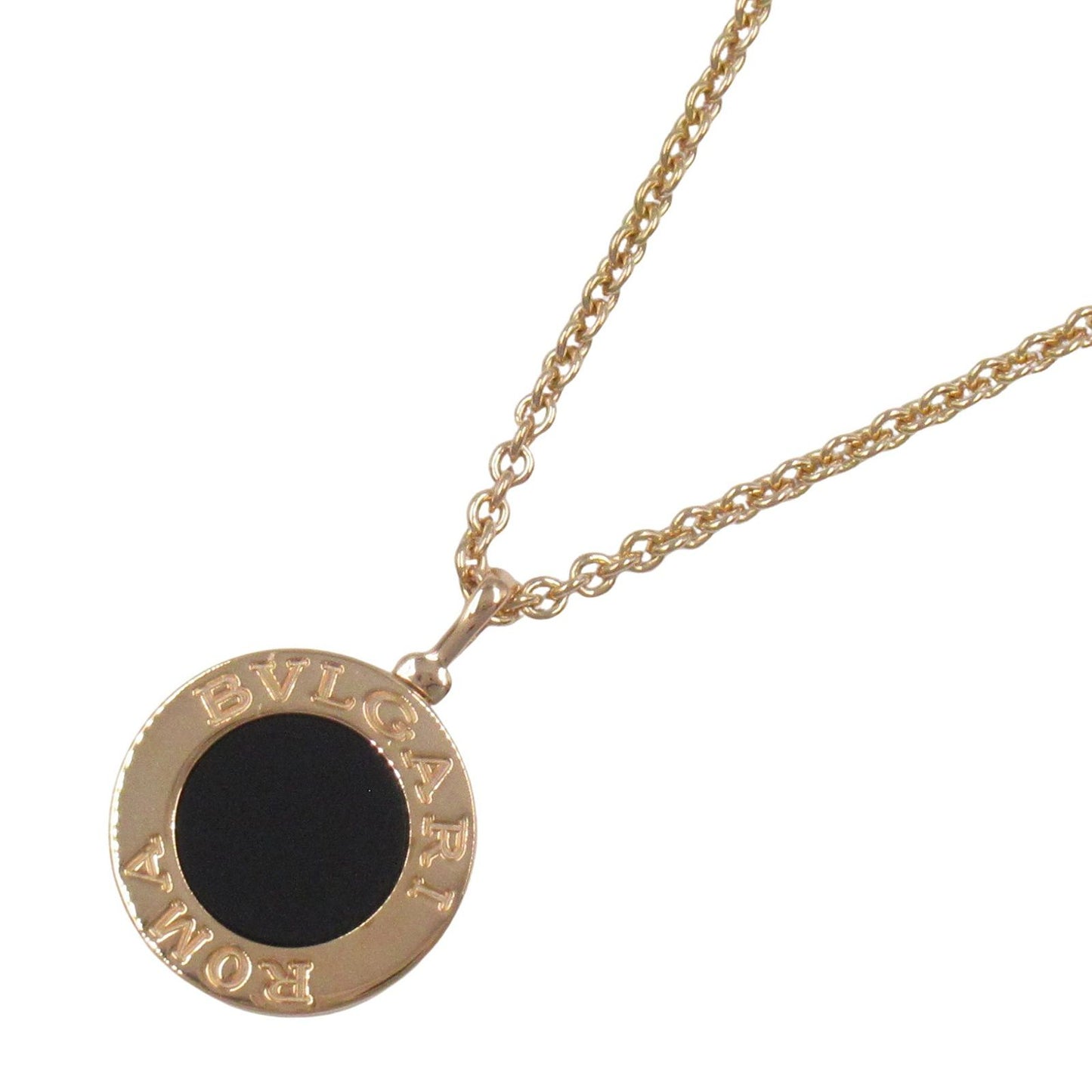 BVLGARI Bvlgari Necklace with Onyx and Diamonds in 18K Pink Gold