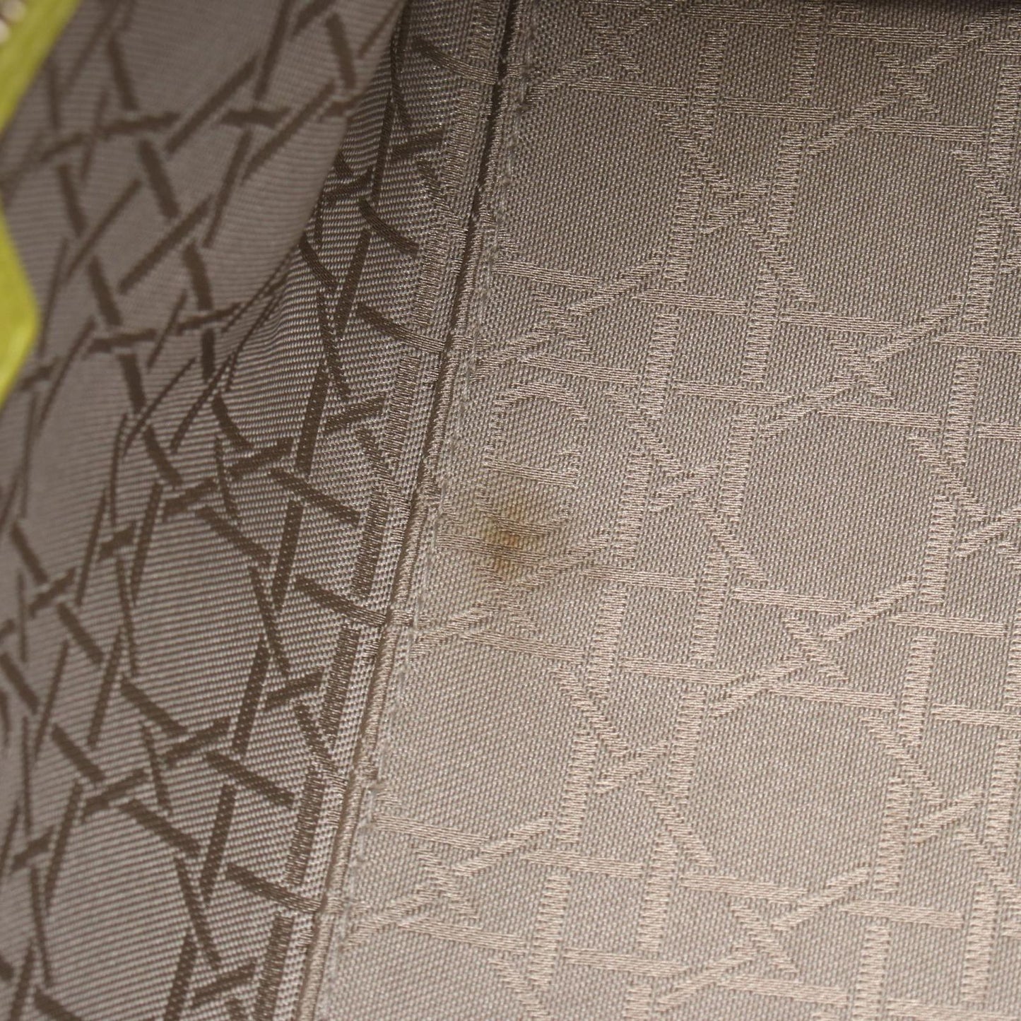 Dior Lady Dior Neon Yellow Leather Handbag - Timeless Elegance