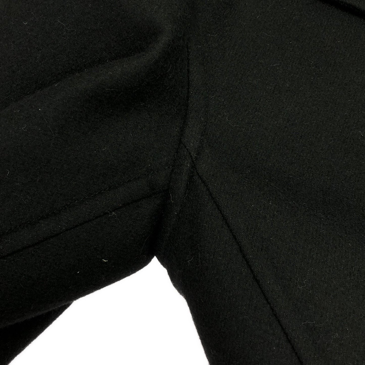 HERMES Black Cashmere Coat - Timeless Elegance