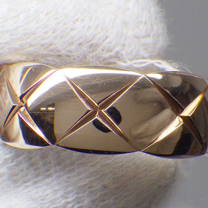 Chanel Coco Crush Medium Ring in K18 Beige Gold - Size 10