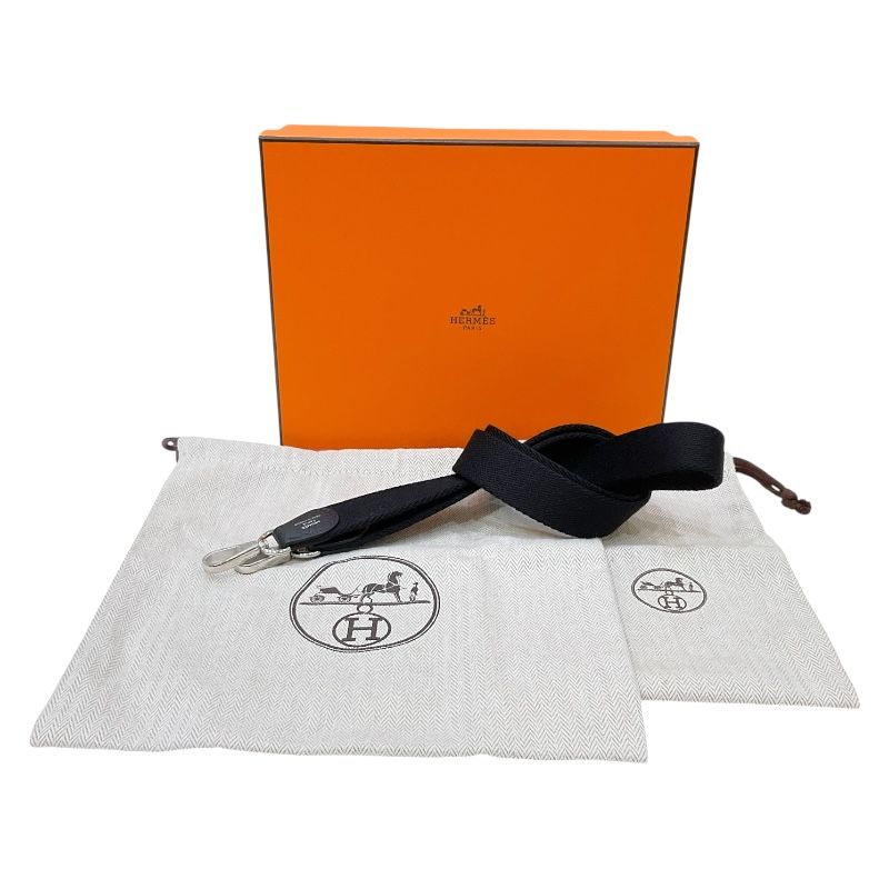 HERMES Evelyne TPM Black Togo Leather Shoulder Bag with Silver Hardware