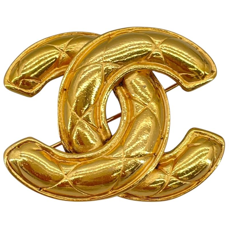 CHANEL Coco Mark Brooch in Gold - Timeless Elegance