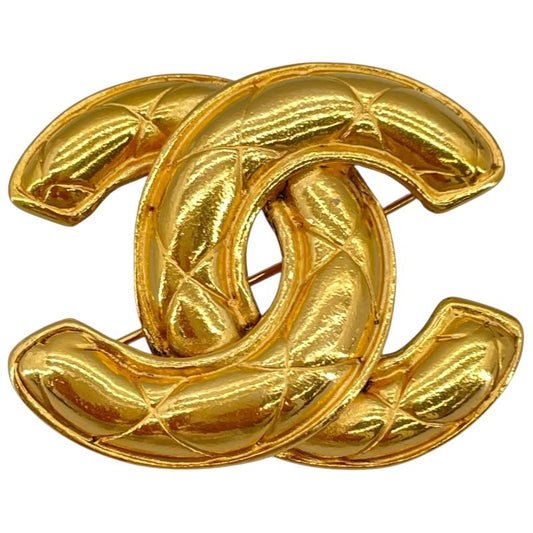 CHANEL Coco Mark Brooch in Gold - Timeless Elegance