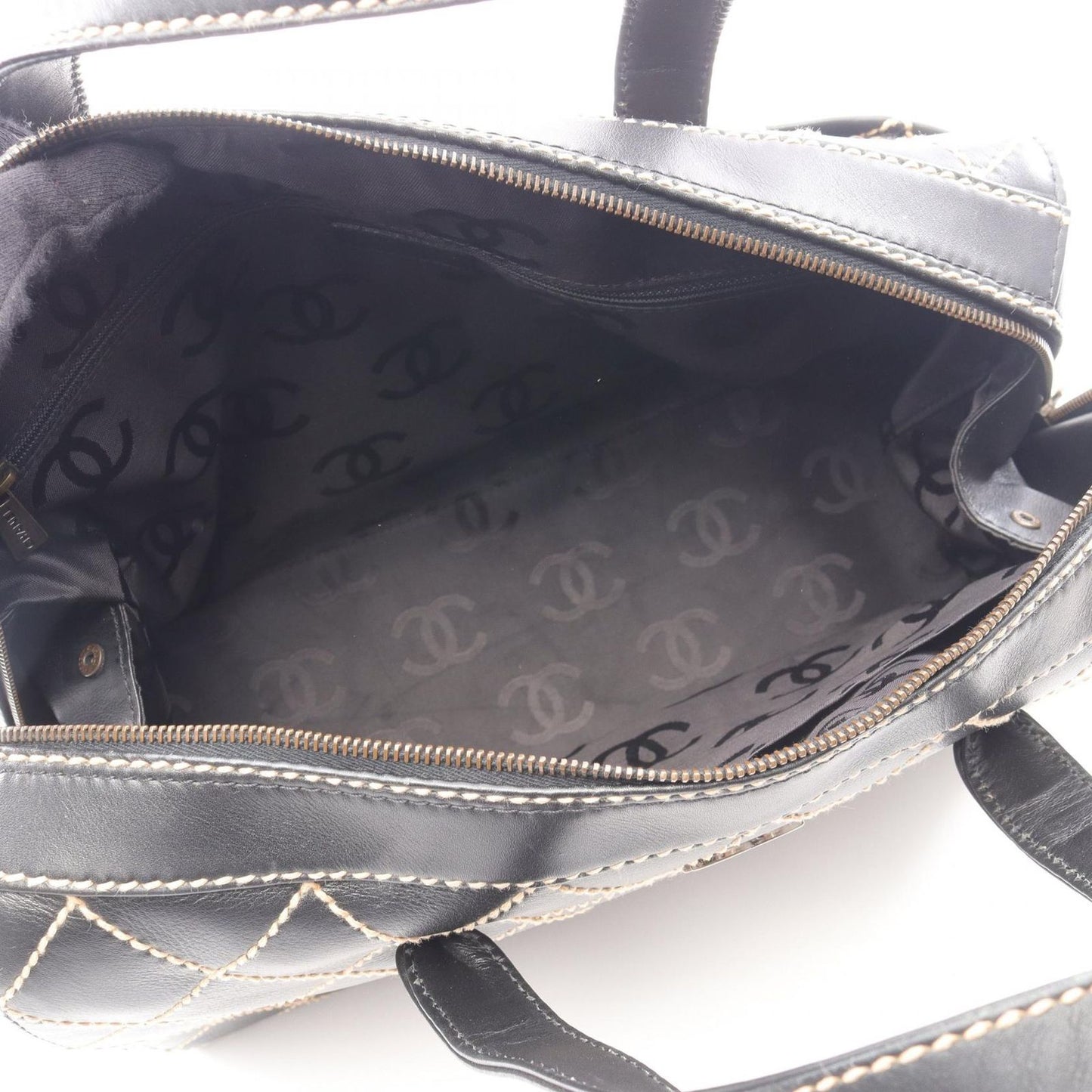 CHANEL Wild Stitch Handbag in Black Leather - Timeless Elegance