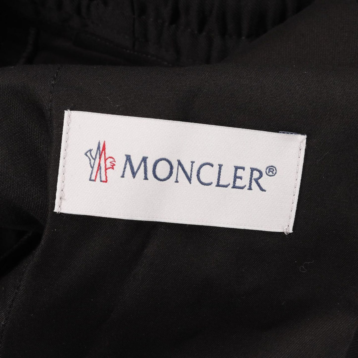 MONCLER Side Line Trousers in Black Wool - Size 44