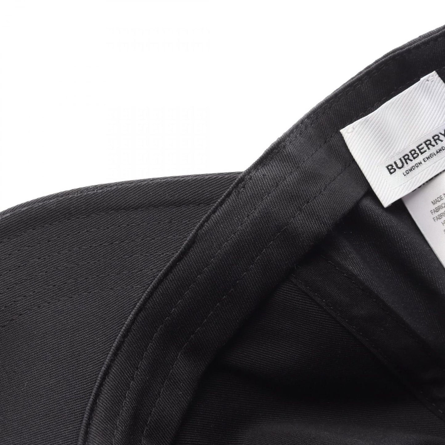 BURBERRY London England Black Baseball Cap - Unisex Luxury Accessory