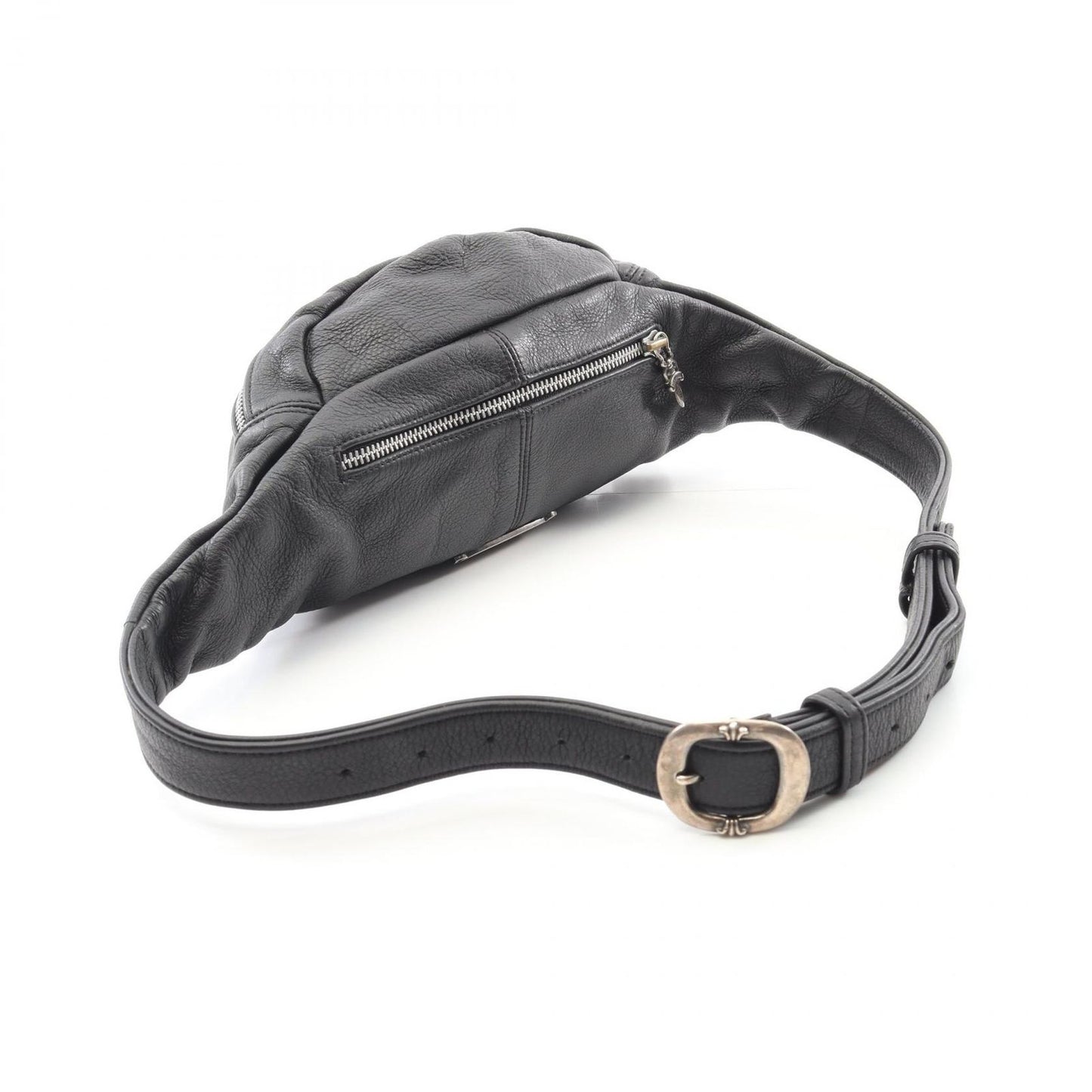 CHROME HEARTS Snut Pack Leather Waist Bag - Black
