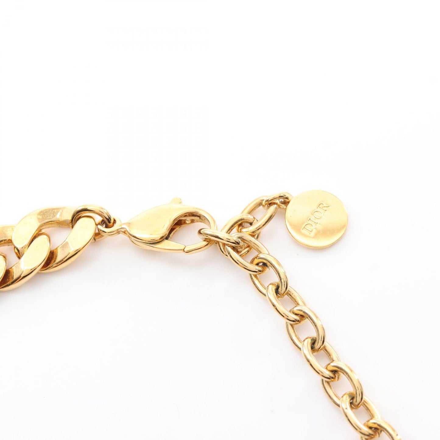 Dior CD Logo Gold Plated Choker Necklace - Unisex Elegance