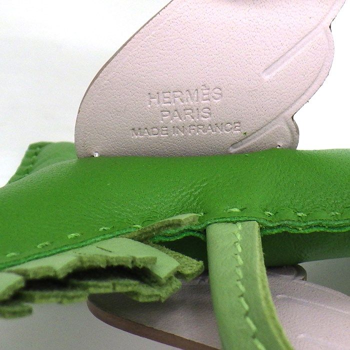 HERMES Rodeo Pegasus PM Bag Charm - 2024 Edition in Veil Yucca