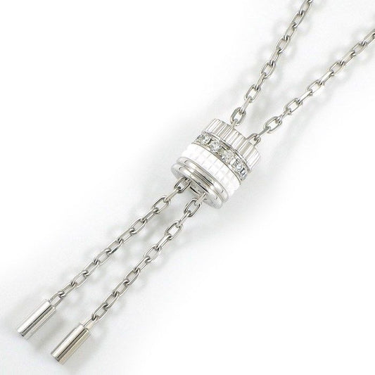 BOUCHERON Quatre Double White Tie Necklace with Diamonds