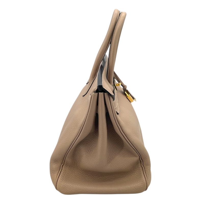 HERMES Birkin 35 in Turtledove Grey with Gold Hardware