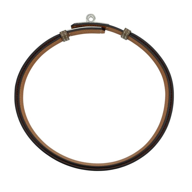 HERMES Kelly Belt in Etoupe with Silver Hardware - Unmatched Elegance